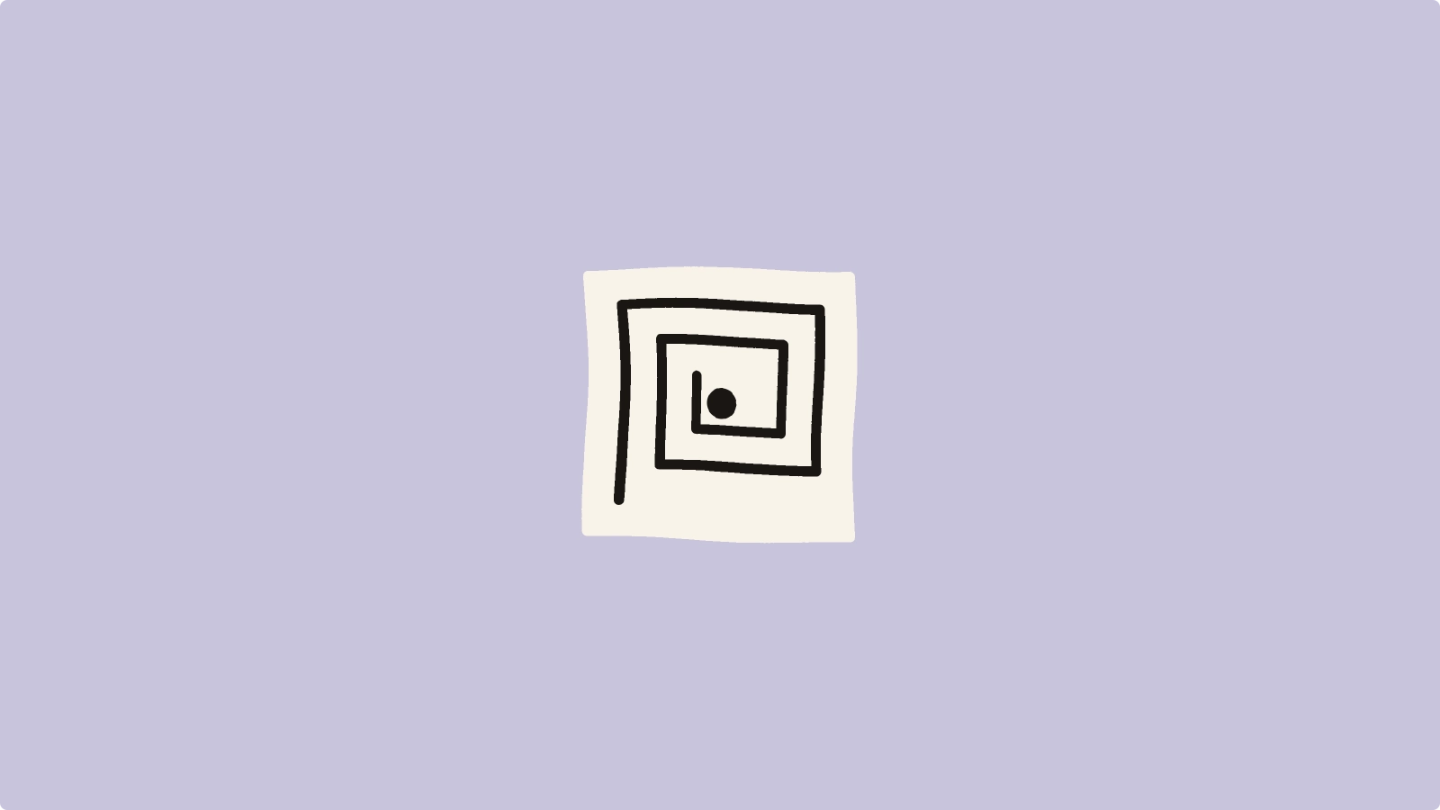Unicode normalization illustration. Hand-drawn motif representing characters folding to a canonical form.